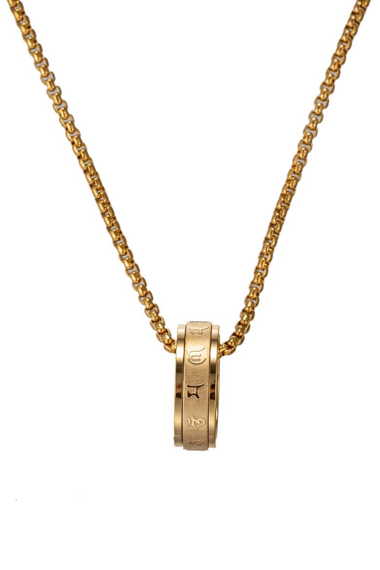 Men's Jayden Pendant Necklace, Main, color, GOLD