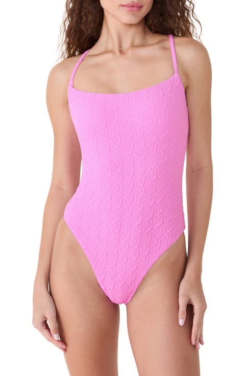 The Fiji Lace-Up Back One-Piece Swimsuit
