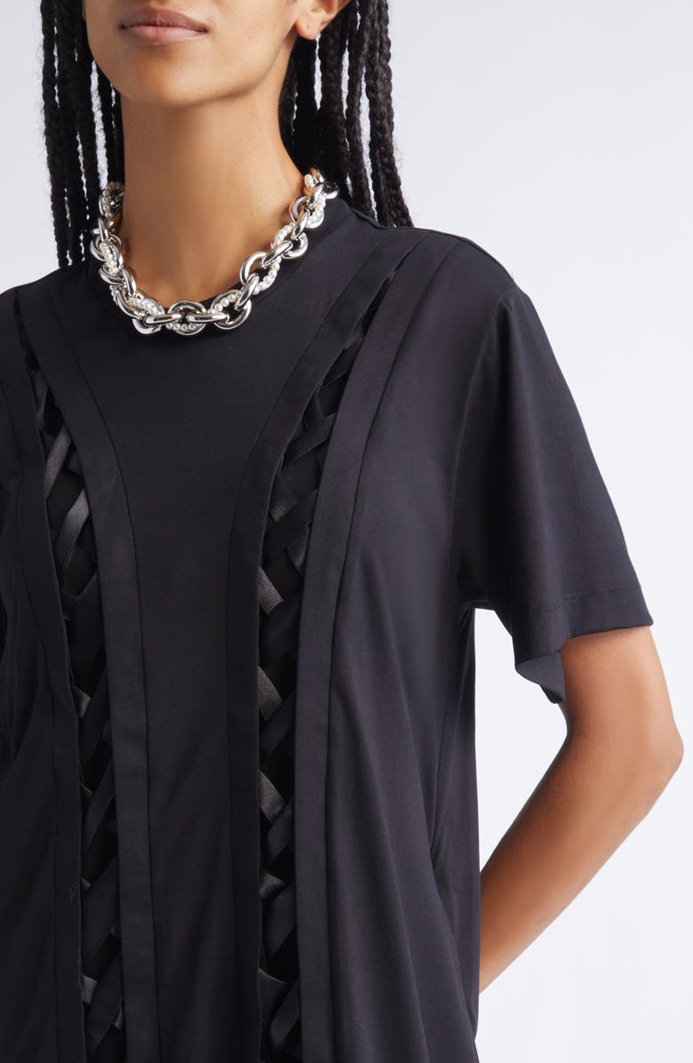 Simone Rocha XL Faux Pearl Chain Necklace, Alternate, color, Pearl/ Rhodium