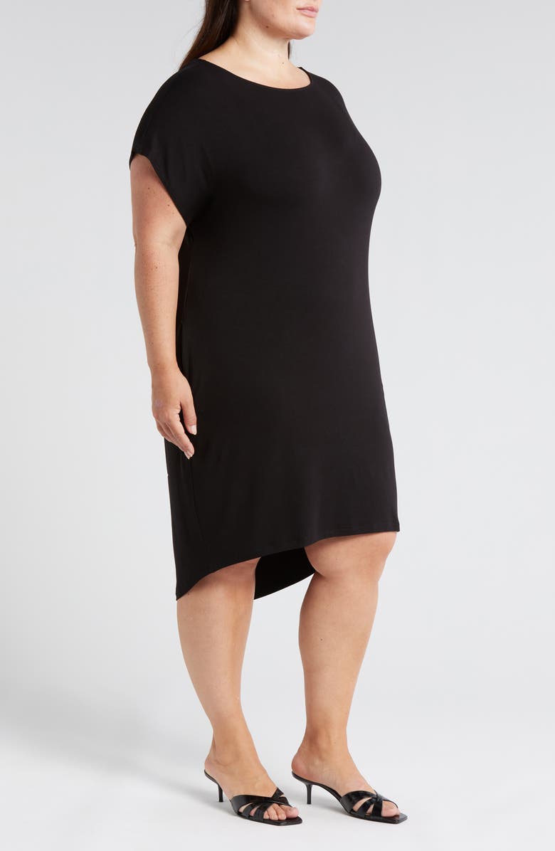 Universal Standard Helen Shift Dress, Alternate, color, Black