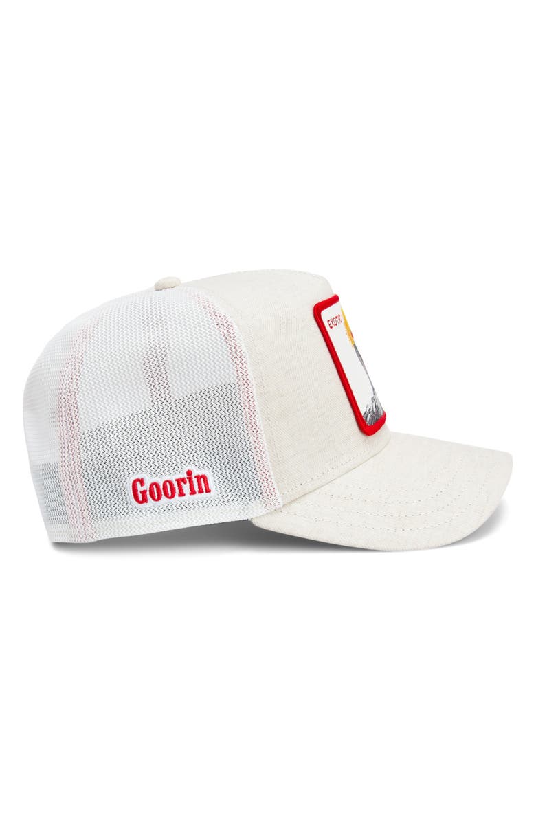 Goorin Bros. Crane Patch Trucker Hat, Alternate, color, Creme