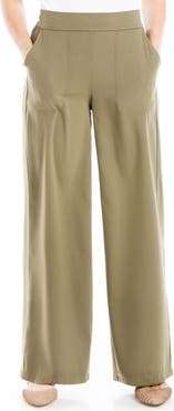 MAX STUDIO Twill Easy Wide Leg Trouser