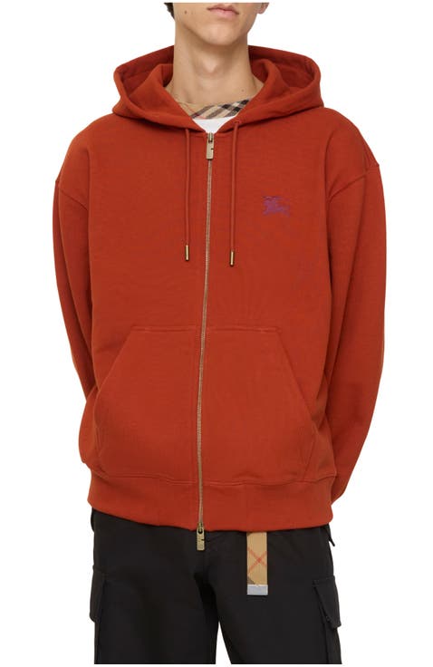 Gothic Logo Cotton Zip Hoodie