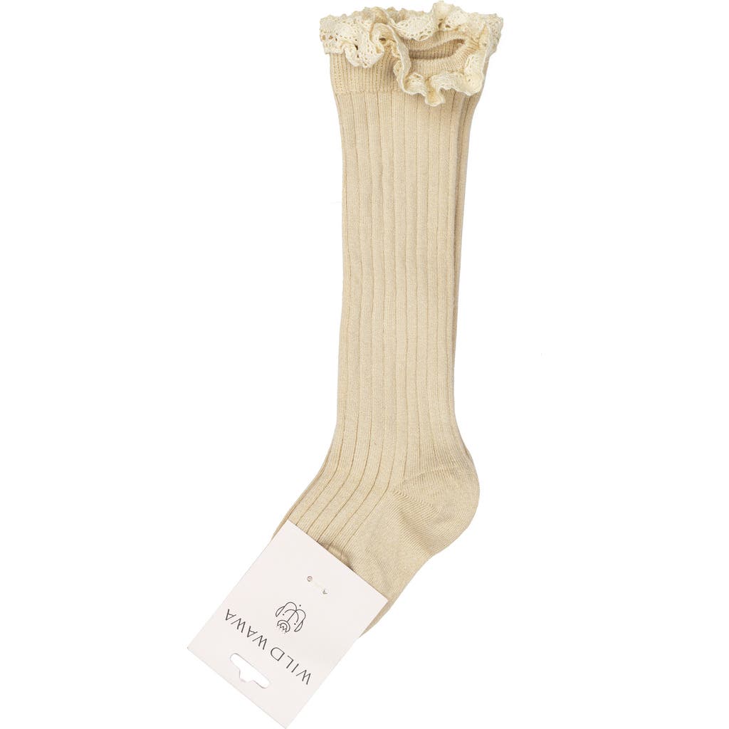 Wild Wawa Knee High Socks In Neutral