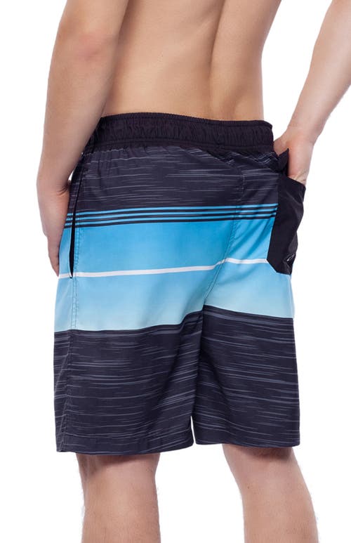 Rokka&rolla All-day Comfort Mesh-lined Swim Trunks In Coastal