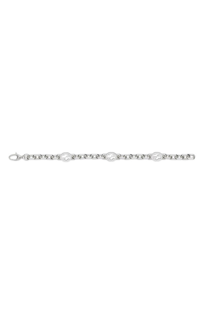 Gucci Interlocking G Station Bracelet, Alternate, color, 