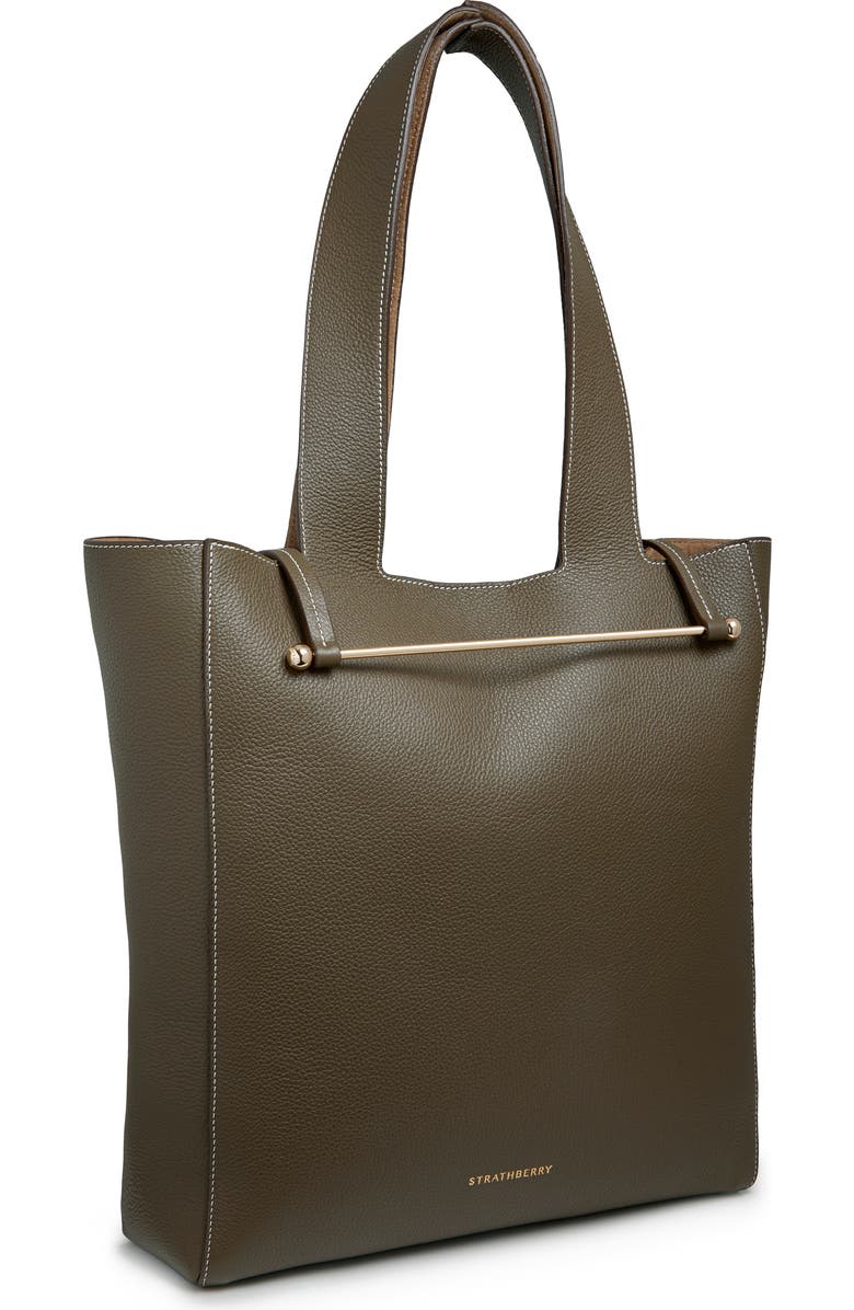 Strathberry Melody Fine Grain Leather Tote, Alternate, color,