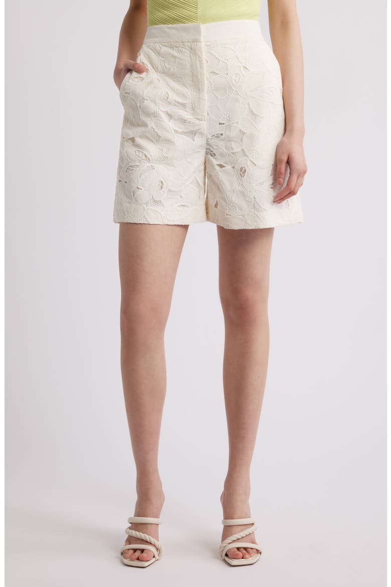 Tonara Broderie Anglaise Shorts, Main, color, WHT