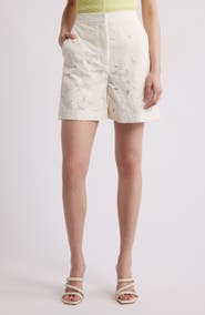 BOSS Tonara Broderie Anglaise Shorts
