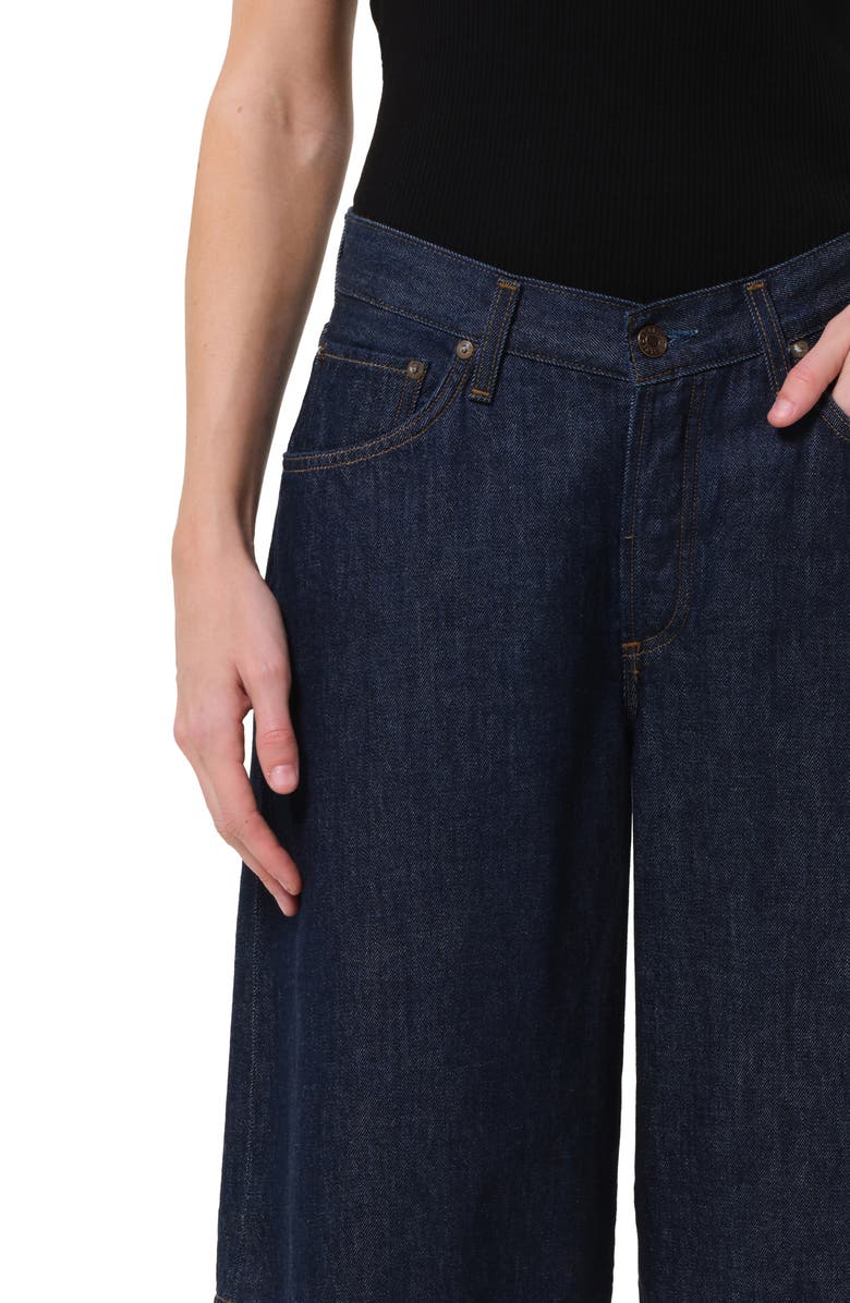 AGOLDE V-Waist Long Baggy Denim Shorts, Alternate, color,