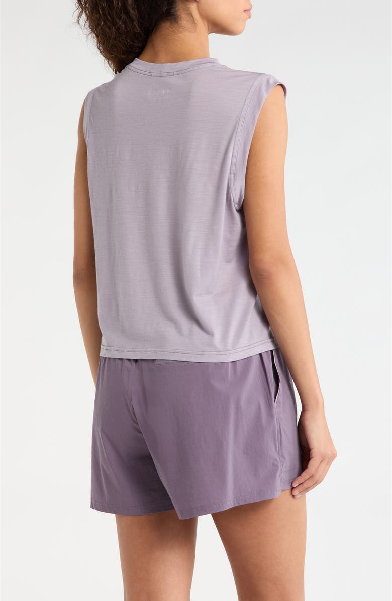 Smartwool Active Ultralite Crop Tank, Alternate, color, Purple Storm