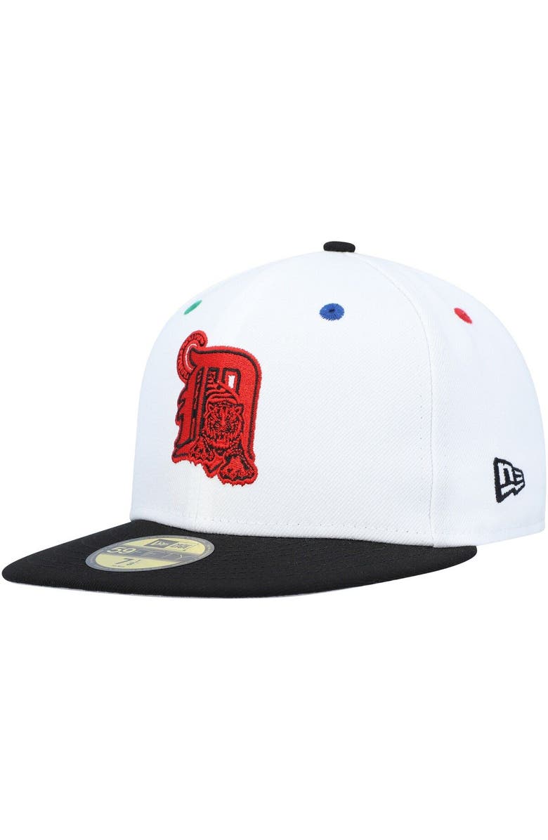 New Era Men's New Era White/Black Detroit Tigers 2005 MLB All-Star Game Primary Eye 59FIFTY Fitted Hat, Alternate, color, White