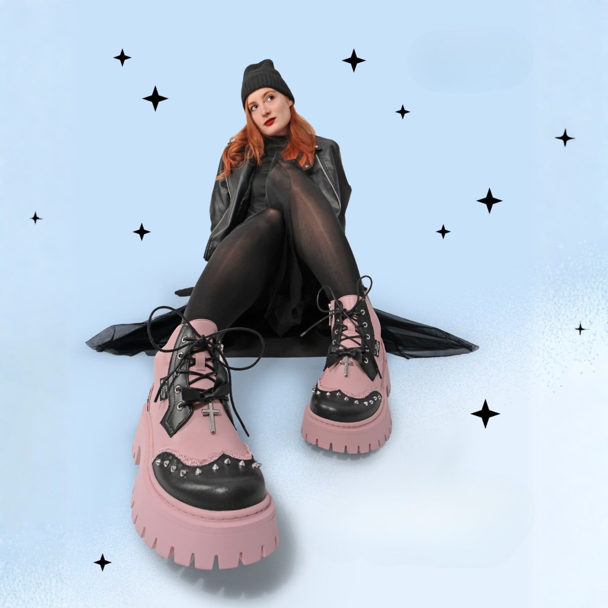 Dolly Revolt Chunky Platform Boots, Alternate, color, Dolly Revolt