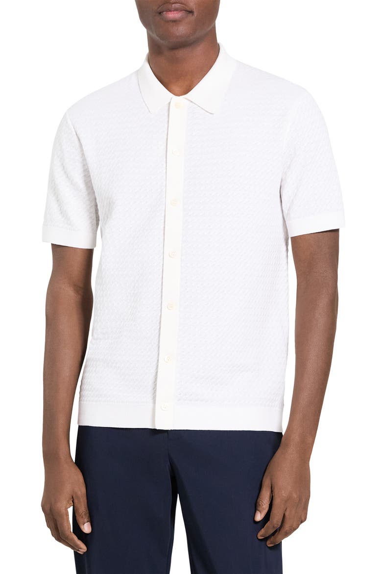 Cairn in Cotton Short Sleeve Shirt, Main, color, IVORY
