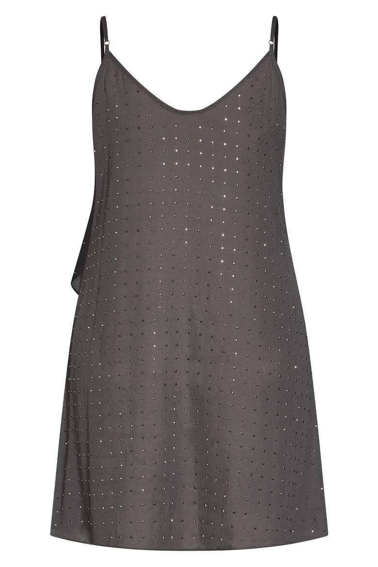 Stud High/Low Camisole, Alternate, color, GREY