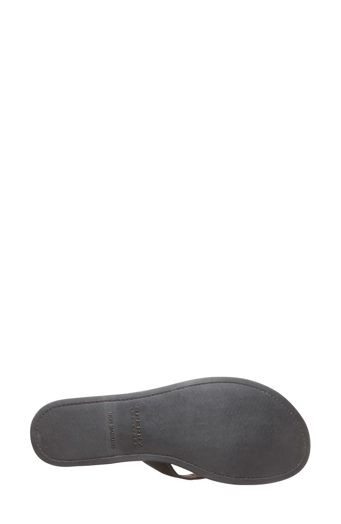 Sperry 'Calla' Sandal, Alternate, color, BLACK LEATHER