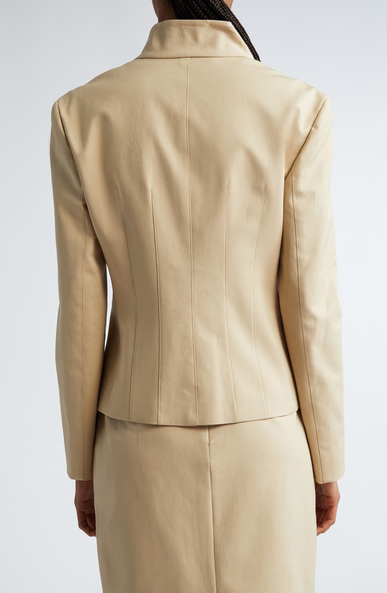 Max Mara Olindo Tailored Stretch Jacket, Alternate, color, Ecru
