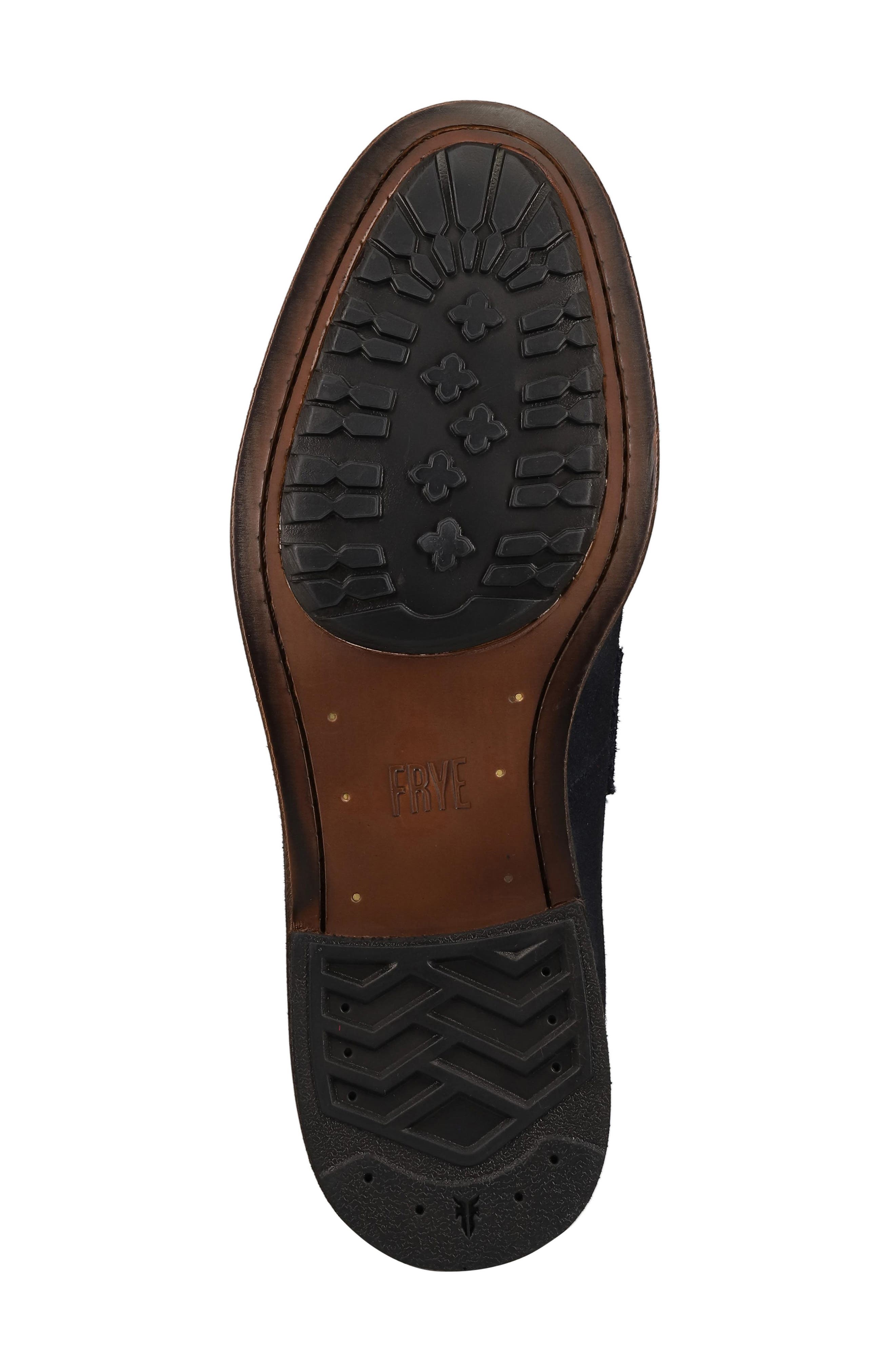 Frye Tyler Flex Leather Penny Loafer, Alternate, color, Midnight