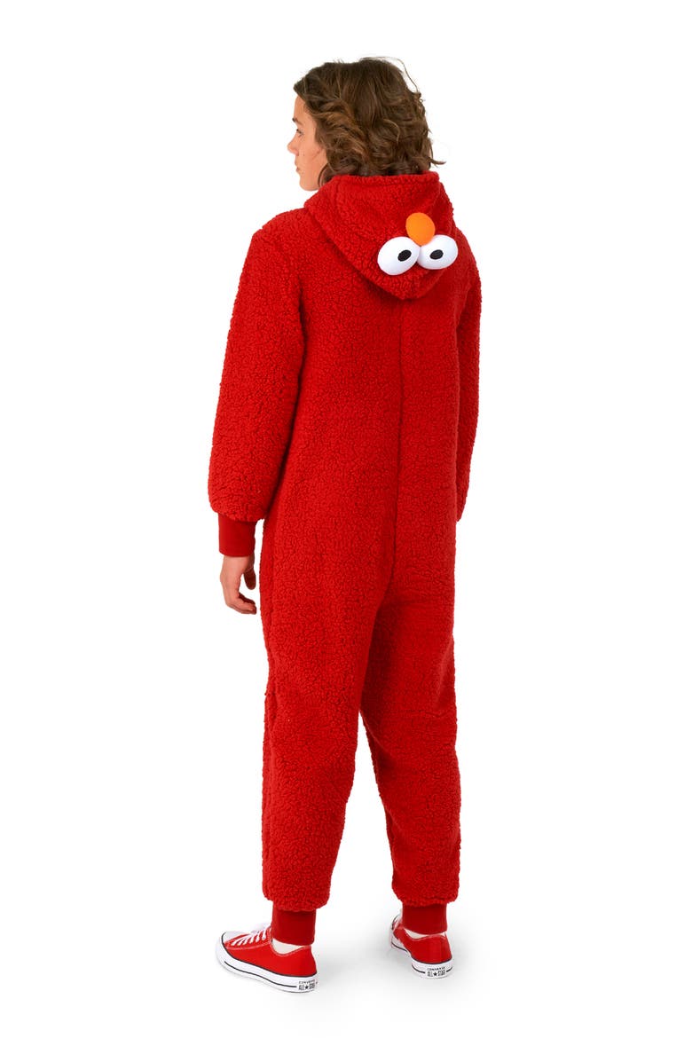 Kids' Sesame Street® Elmo Jumpsuit, Alternate, color, RED