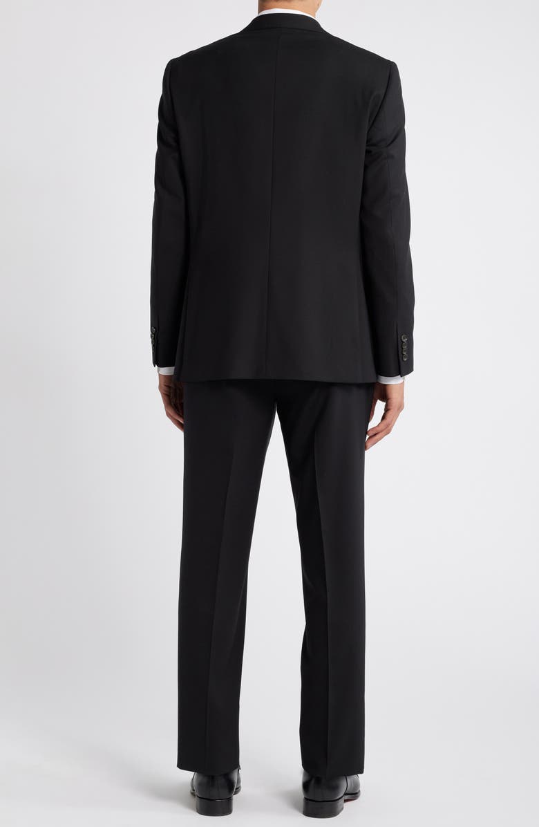 Jack Victor Espirit Solid Stretch Wool Suit, Alternate, color, Black
