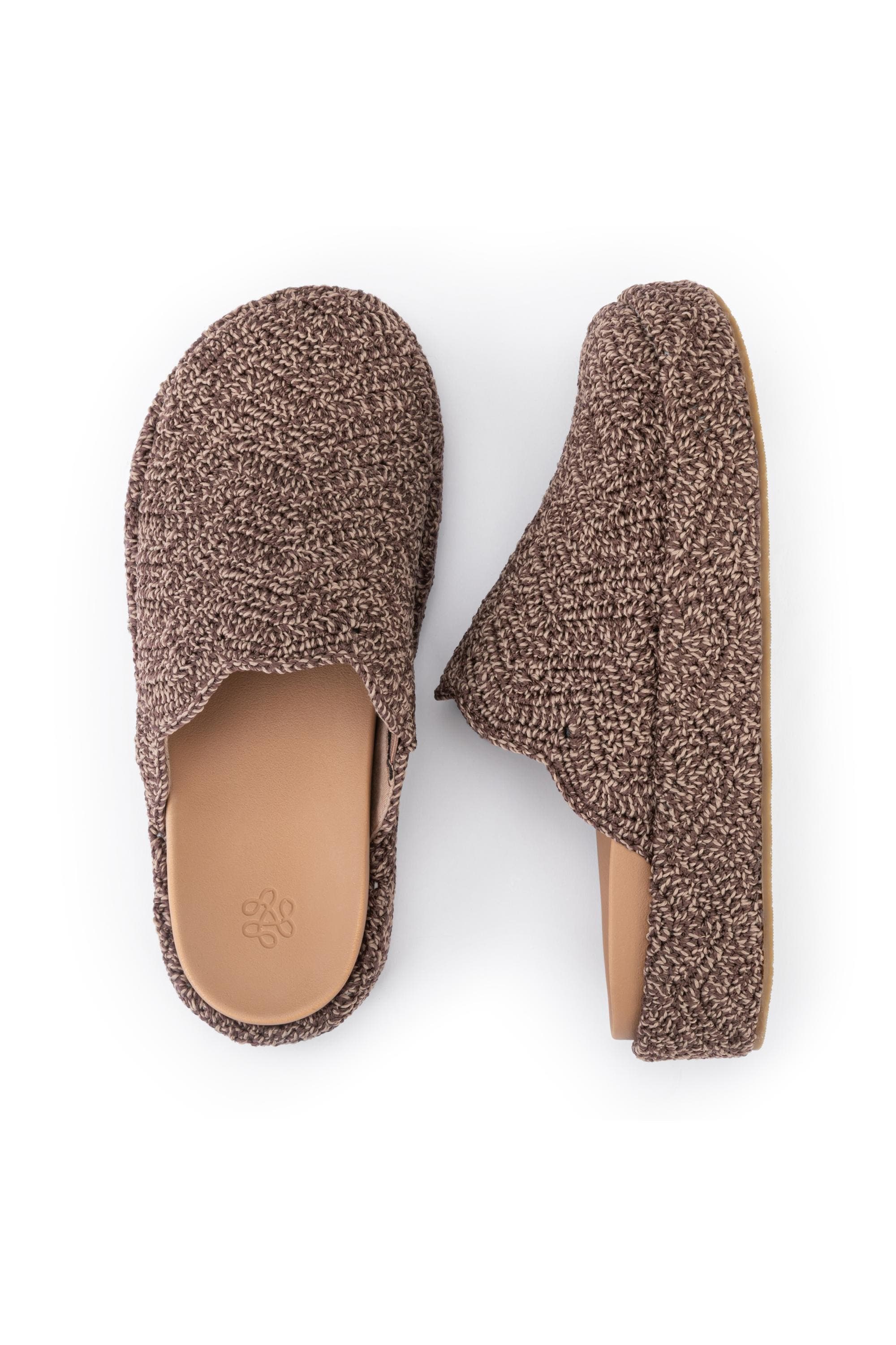Bryn Slip On Crochet Clog, Alternate, color, Nutmeg Static Ripple