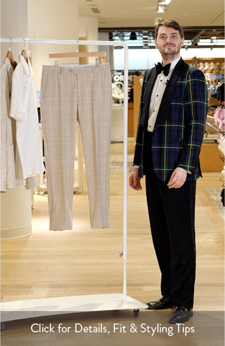 Windowpane Check Wool Dress Pants, sales video thumbnail