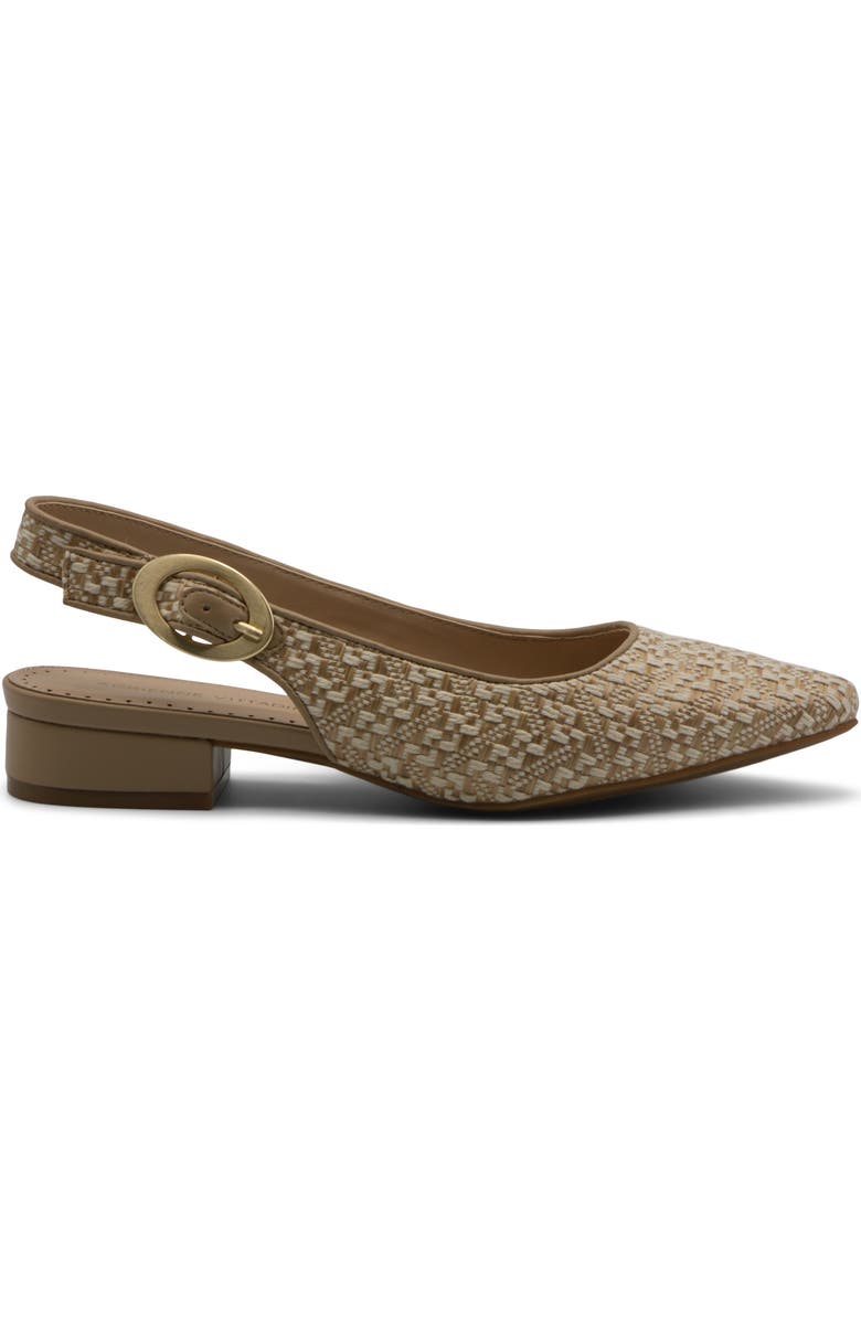 Adrienne Vittadini Papina Slingback Pump, Alternate, color, Natural Raffia