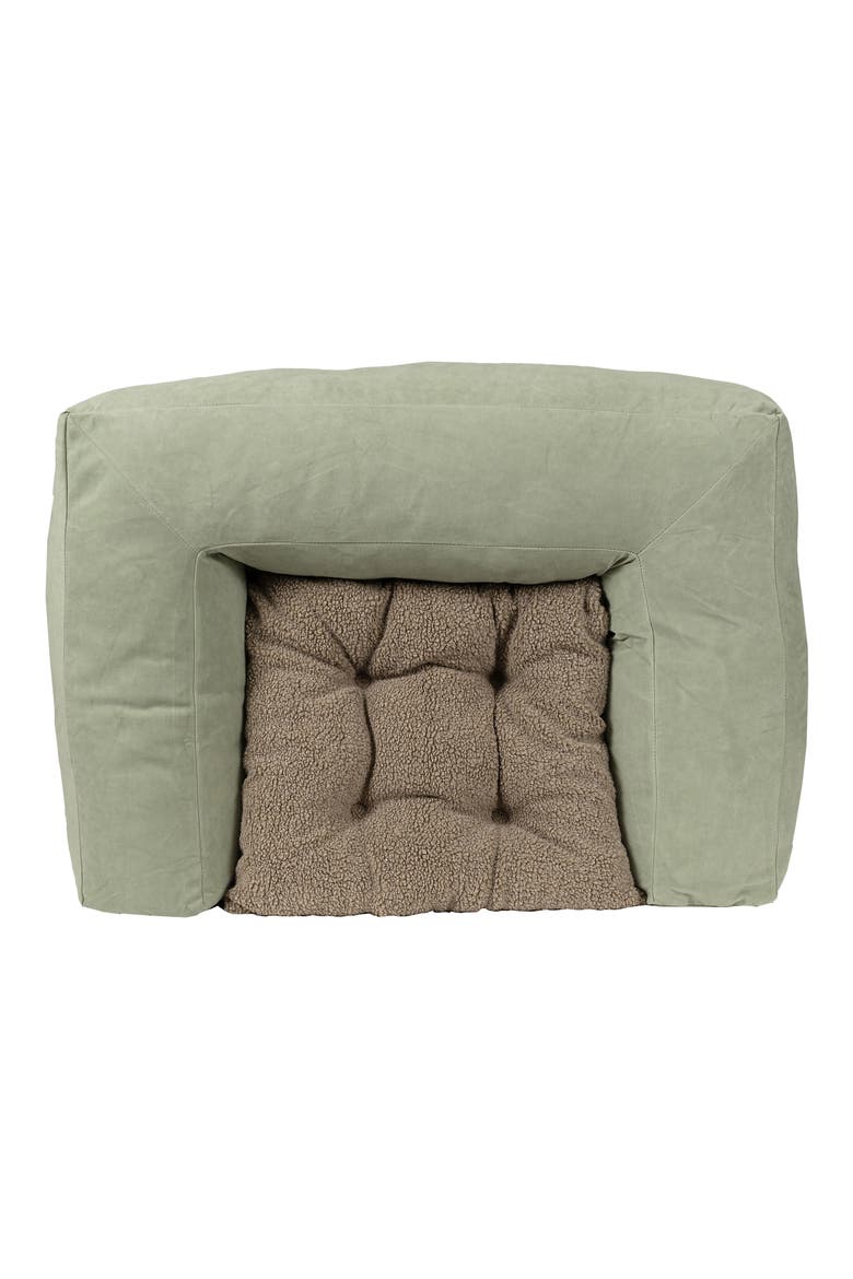 Rectangular Orthopedic Pet Couch Dog Bed, Alternate, color, GREEN