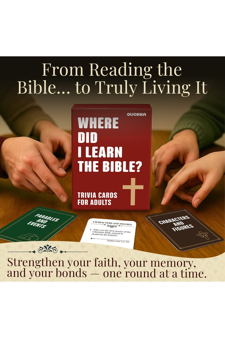 Bible Trivia and Learning Card Games for Kids & Adults, Alternate, color, Bible Trivia