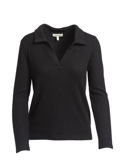 Single Stitch Classic Ribbed V-neck Sweater With Collar In Multi