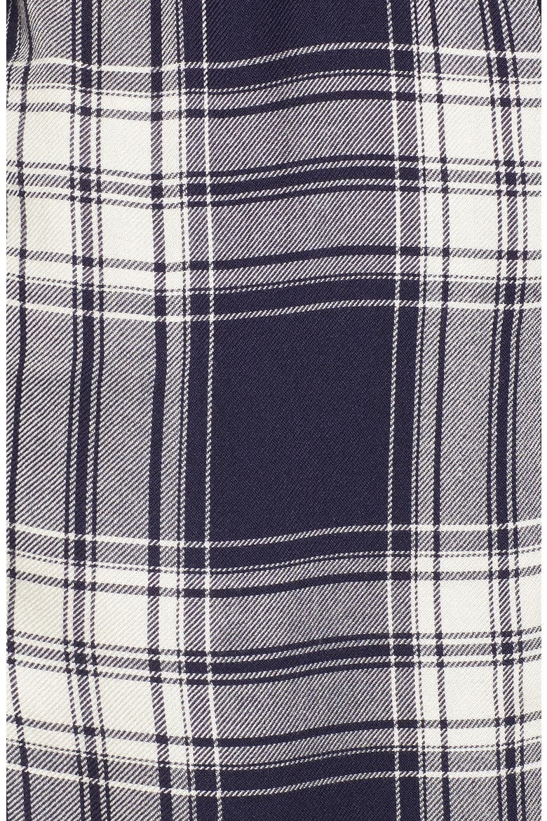 Oversize Flannel Shirt, Alternate, color, NAVY PEACOAT ROSE PLAID