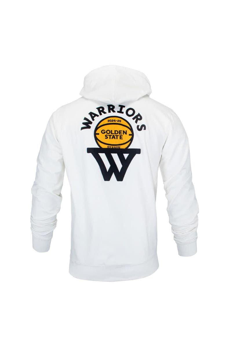 FISLL Unisex FISLL x Benny Gold White Golden State Warriors Association Edition Full-Zip Hoodie, Alternate, color, White