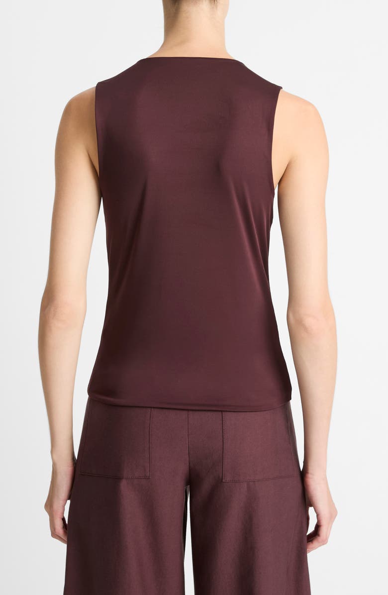 Vince Sleeveless Fitted Top, Alternate, color, Cherry Night