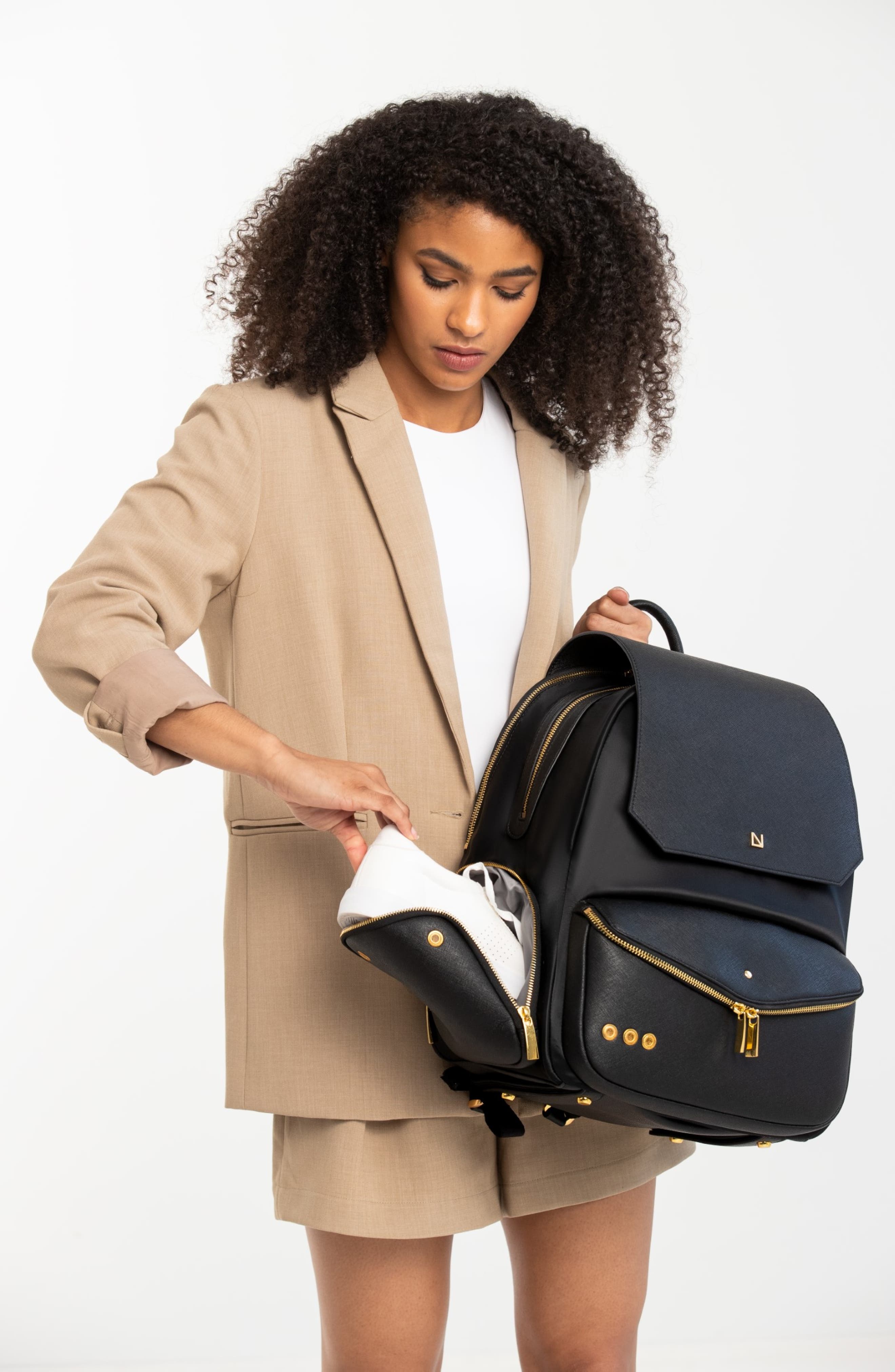 Lux and Nyx Zoe 15-inch Laptop Backpack with Detachable Clutch, Alternate, color, 