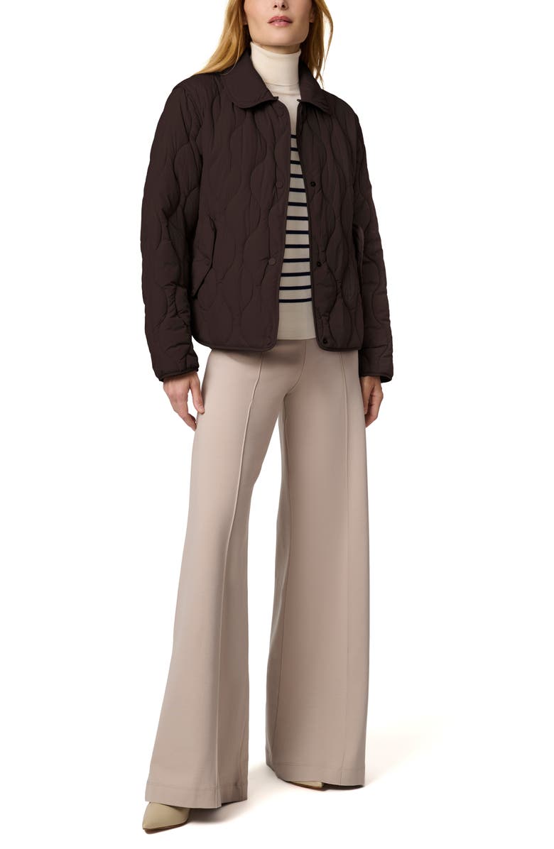 Bernardo Quilted Jacket, Alternate, color, Seal Brown