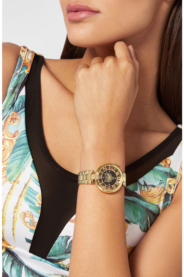 Tiger Luxe Bracelet Watch, 36mm, Alternate, color, GOLD
