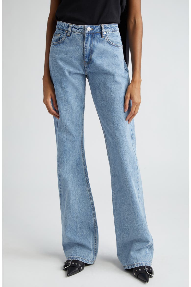 High Waist Wide Leg Jeans, Main, color, WASHED BLUE