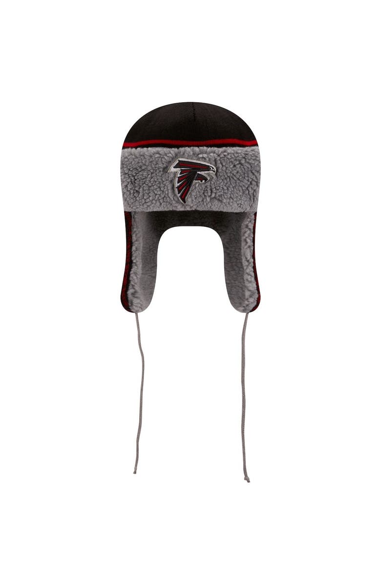 New Era Men's New Era Black Atlanta Falcons Trapper Knit Hat, Alternate, color, 