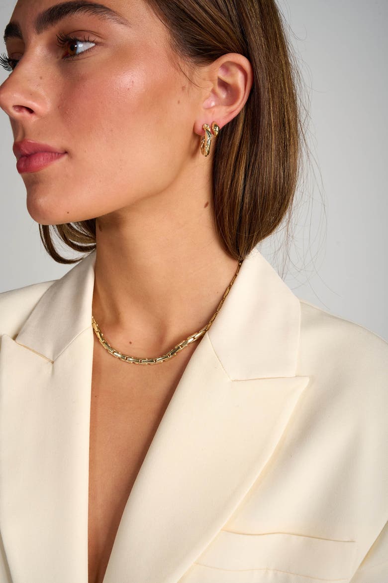 Refine Necklace, Alternate, color, Gold