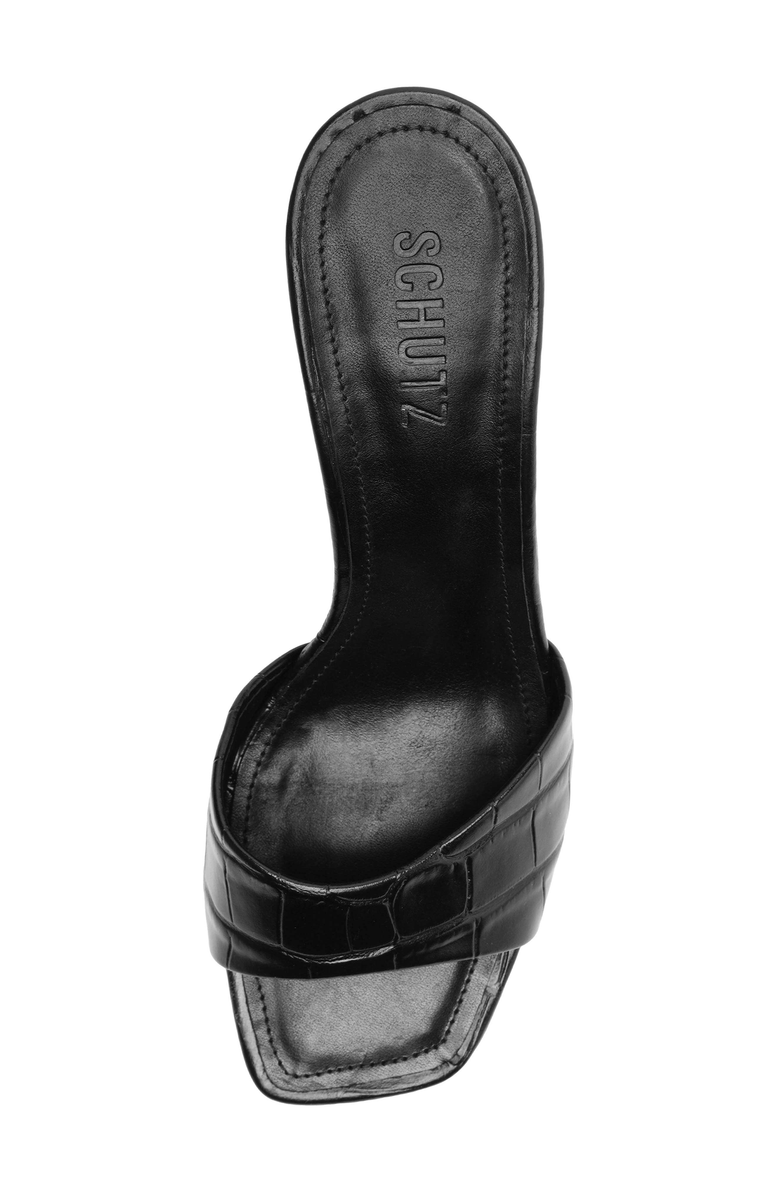 Schutz Posseni Slide Sandal, Alternate, color, Black