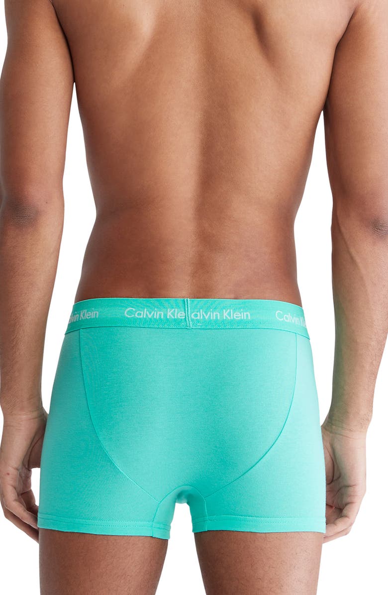 Calvin Klein 5-Pack Stretch Cotton Low Rise Trunks, Alternate, color, 