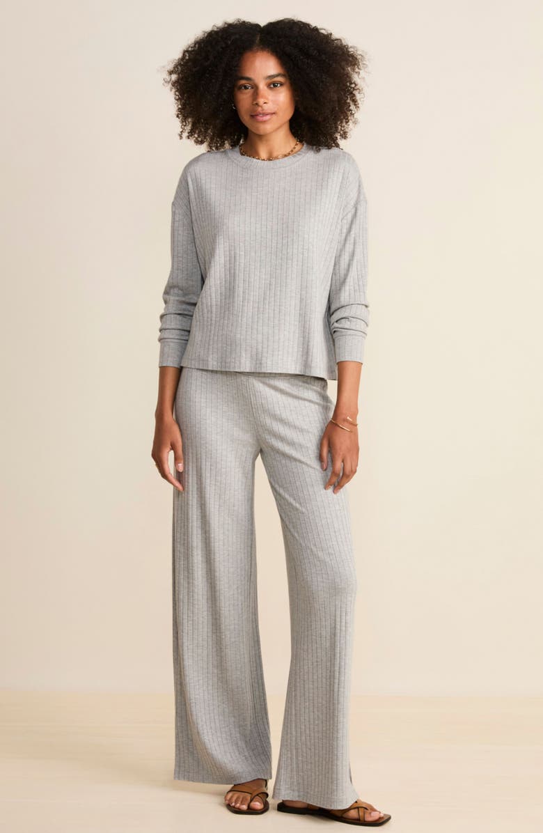 vineyard vines Rib Dreamcloth<sup>®</sup> Wide Leg Pants, Alternate, color, 