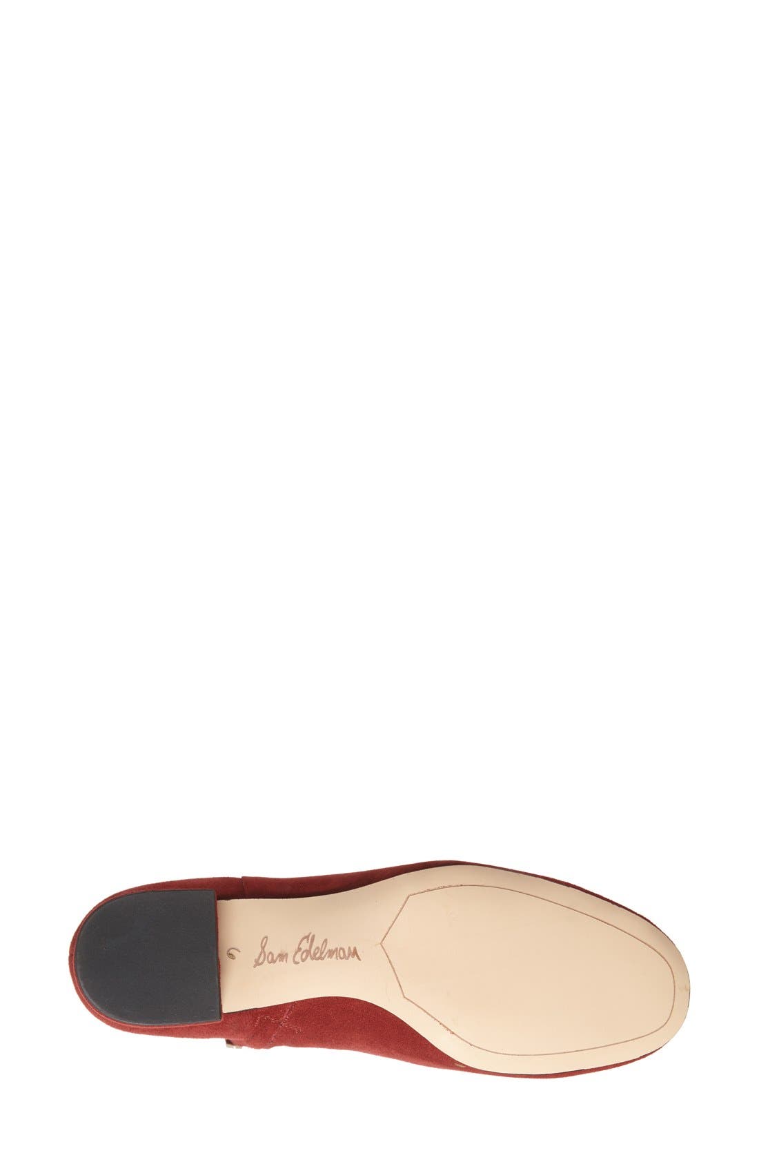 'Edith'  Bootie (Women), Alternate, color, RUST RED SUEDE