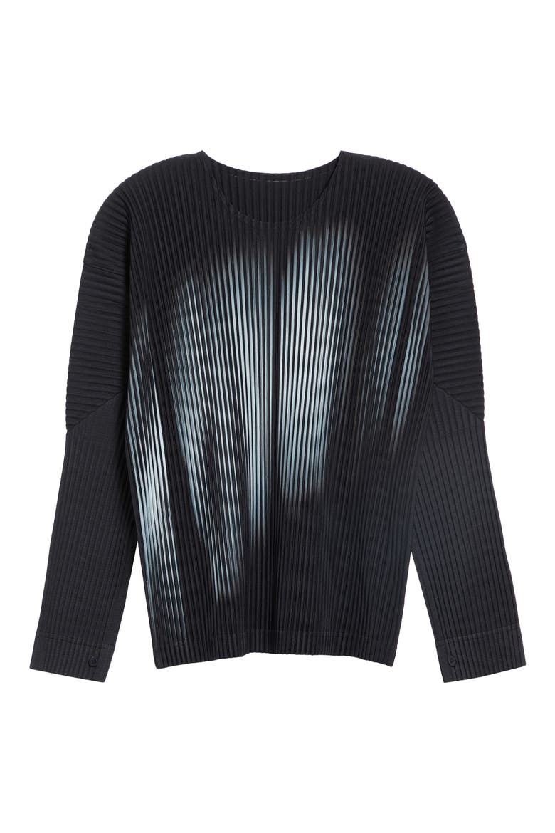 In the Shadow Pleated Top, Main, color, SHADOW BLACK