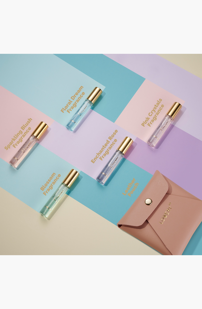 Lovery 5-Piece Assorted Floral Aroma Eau De Toilette Parfum Sprays, Alternate, color, Peach