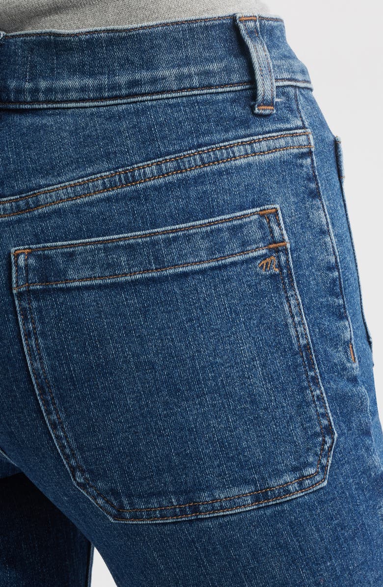 Madewell Kick Out Patch Pocket Crop Jeans, Alternate, color, Hebb Wash