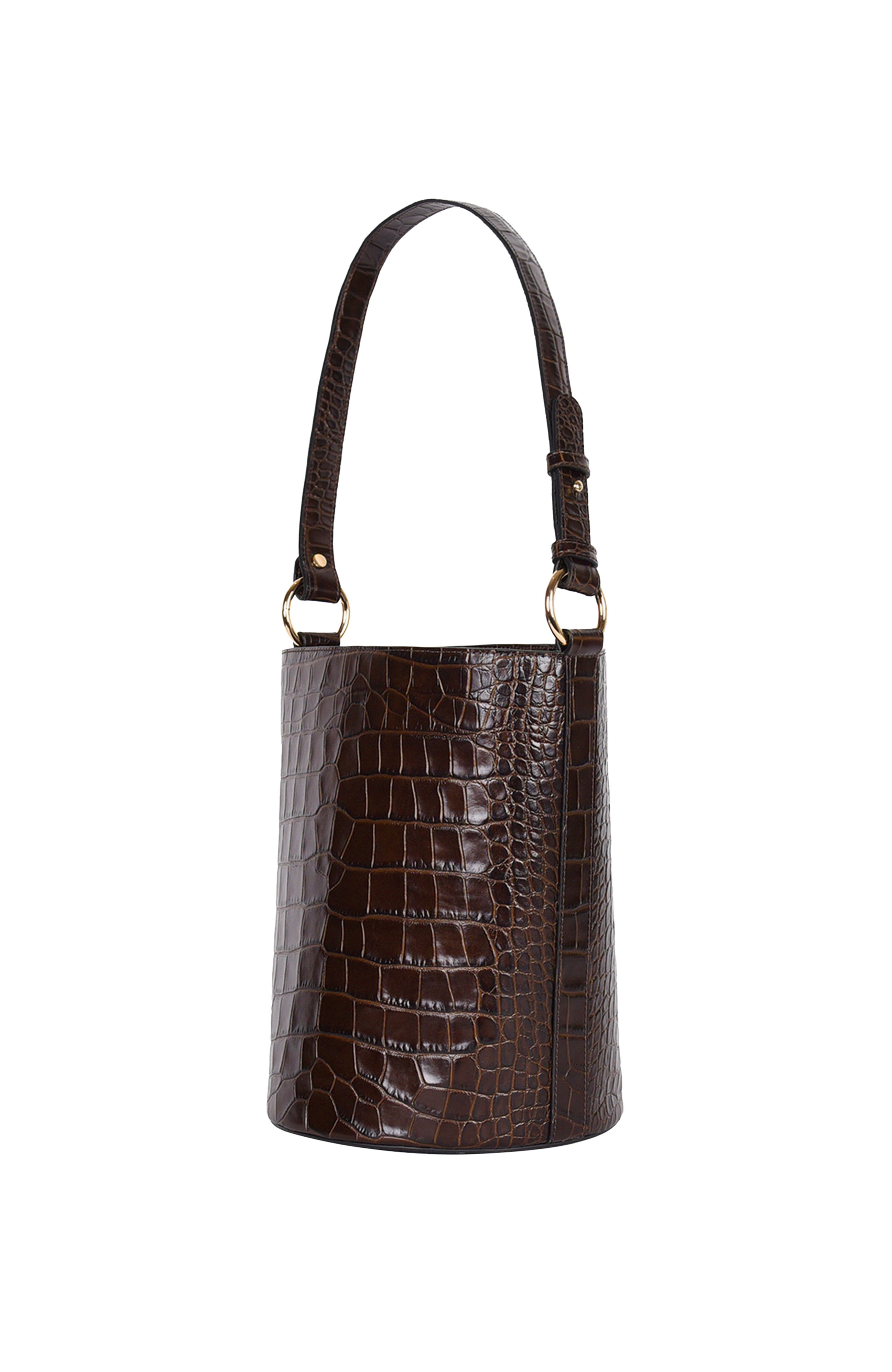 HYER GOODS Upcycled Leather Convertible Bucket Bag, Alternate, color, 