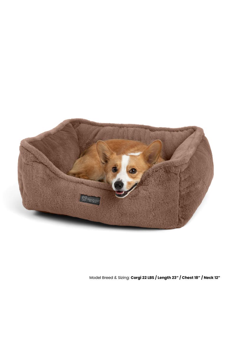 Super Cloud Dog  Bed- Reversible Cat & Dog Bed, Alternate, color, Mocha Brown