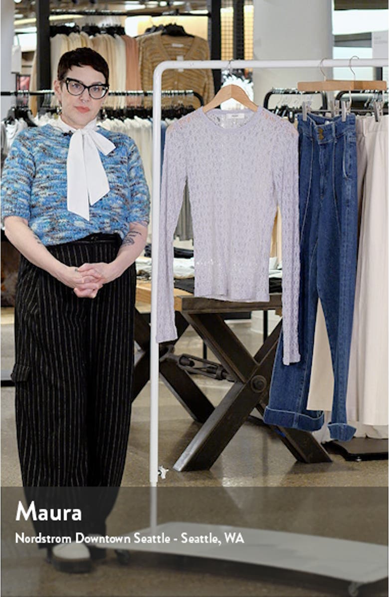 Sheer Stretch Lace Top, sales video thumbnail