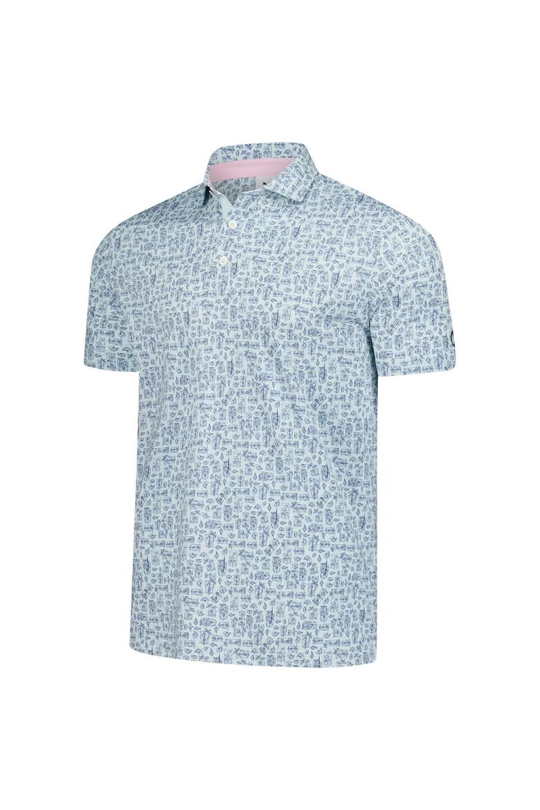 Men's Puma Light Blue Arnold Palmer MATTR Sketch Polo, Alternate, color, Light Blue